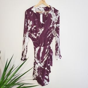 Young Fabulous & Broke Raine Tie Dye Wrap Dress